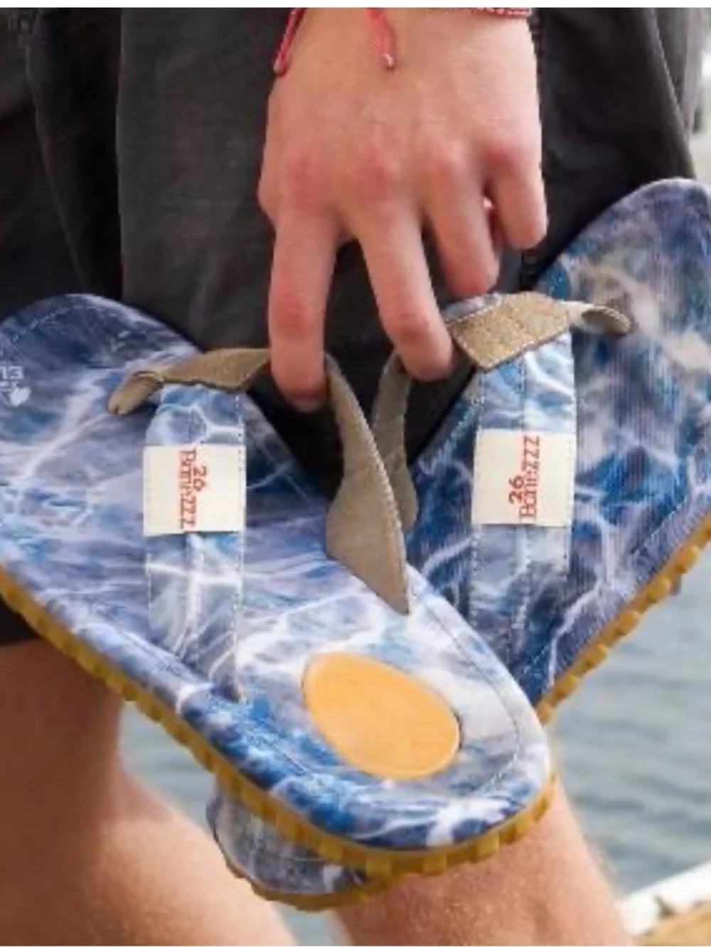 26BoneZZZ Chillzzz Flip Flops For Men Memory Foam Heel Pad Grip Size 9
